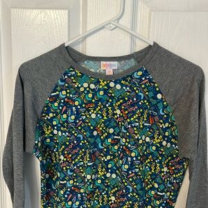 LuLaRoe Simply Comfortable 3/4 sleeve geometric tunic XS